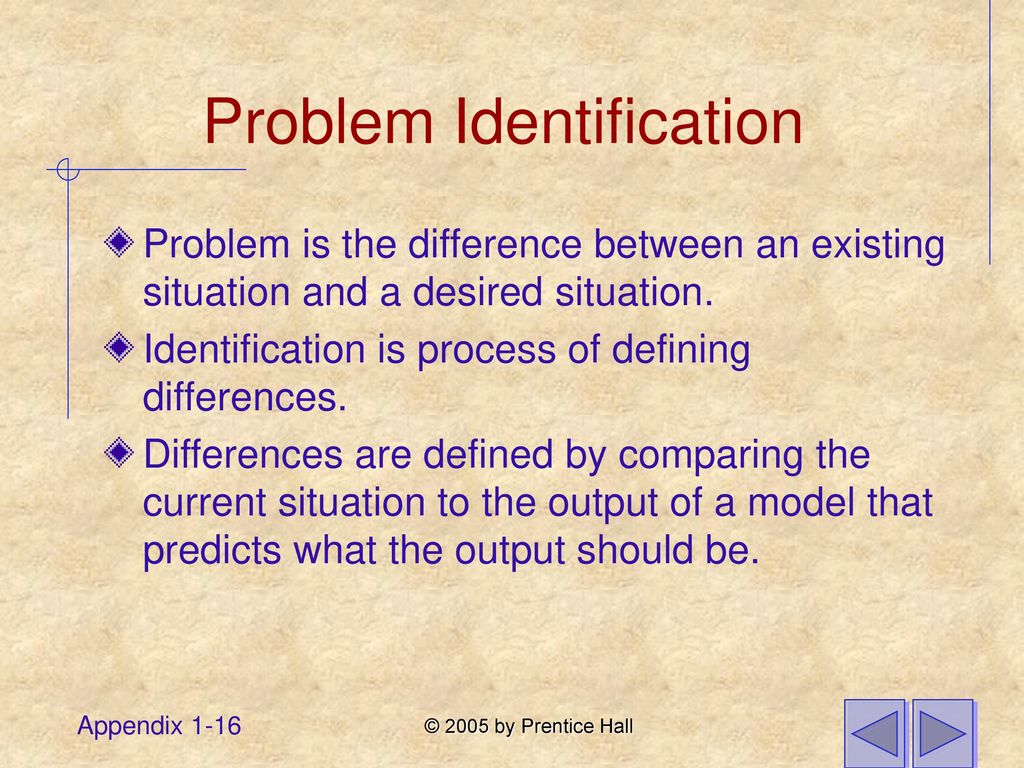 Problem Identification