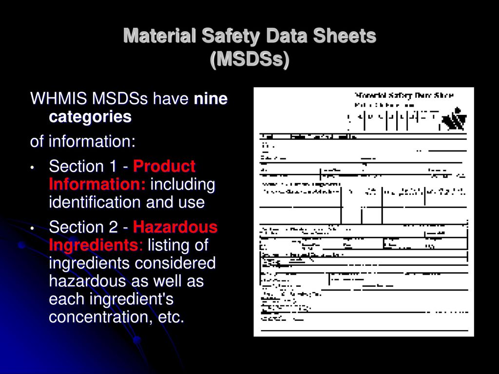 WHMIS and HHPS Training - ppt download