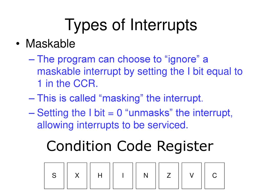 Allow interrupt. Interrupts. POS condition code 08 это.