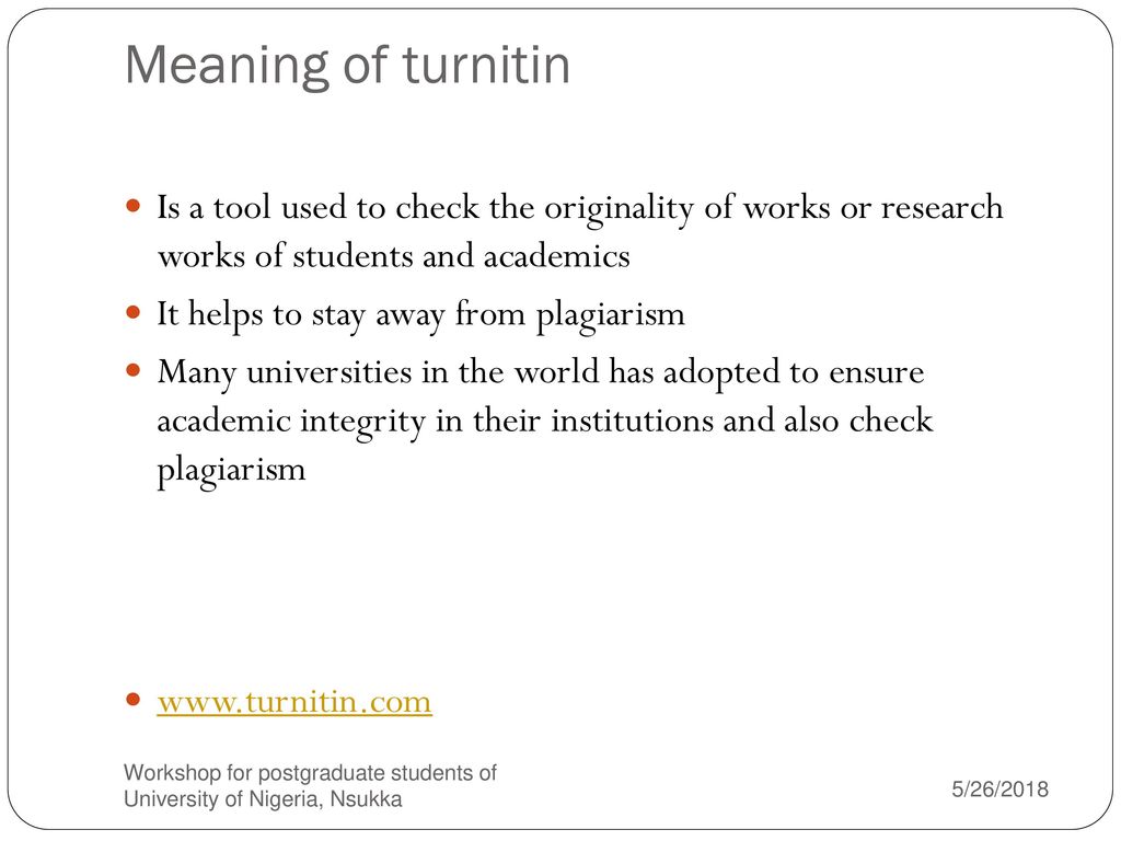 turnitin meaning turnitin meaning