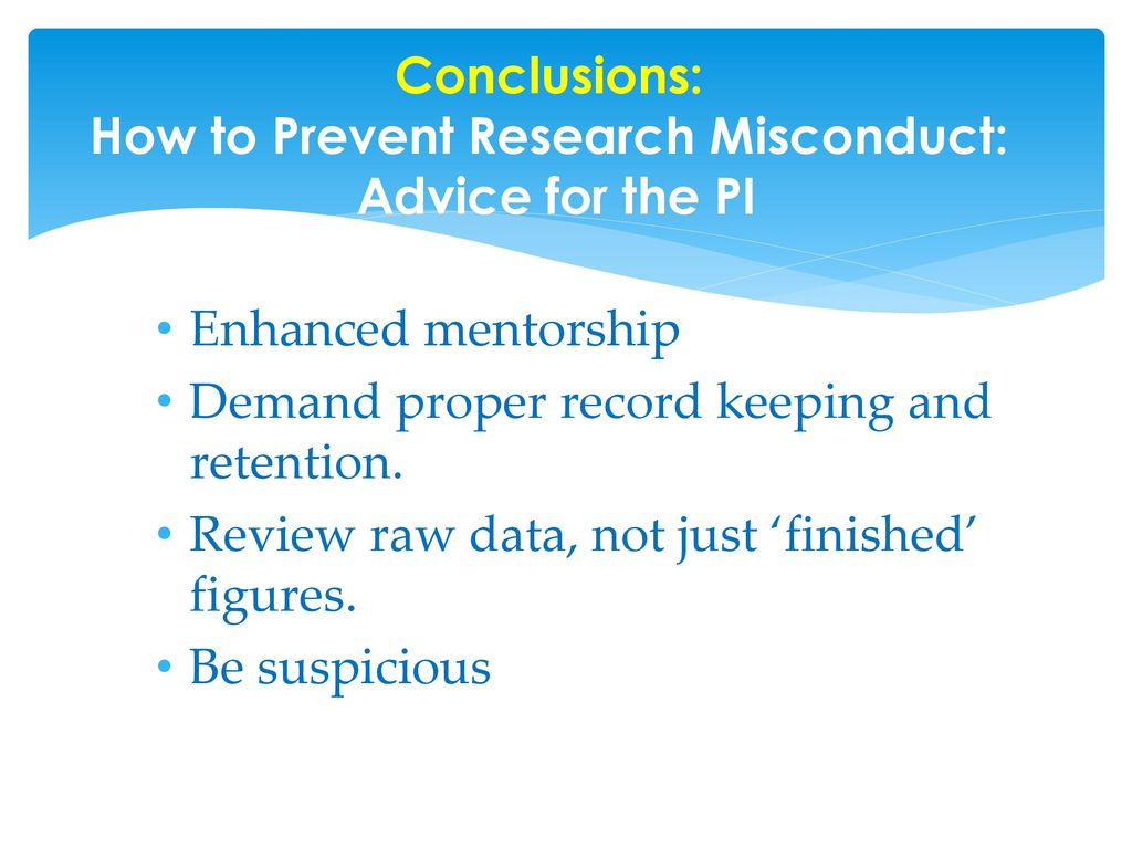 Safeguarding Science Against Research Misconduct - Ppt Download