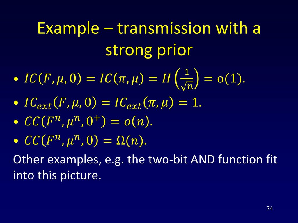 Basics Of Information Theory And Information Complexity Ppt Download