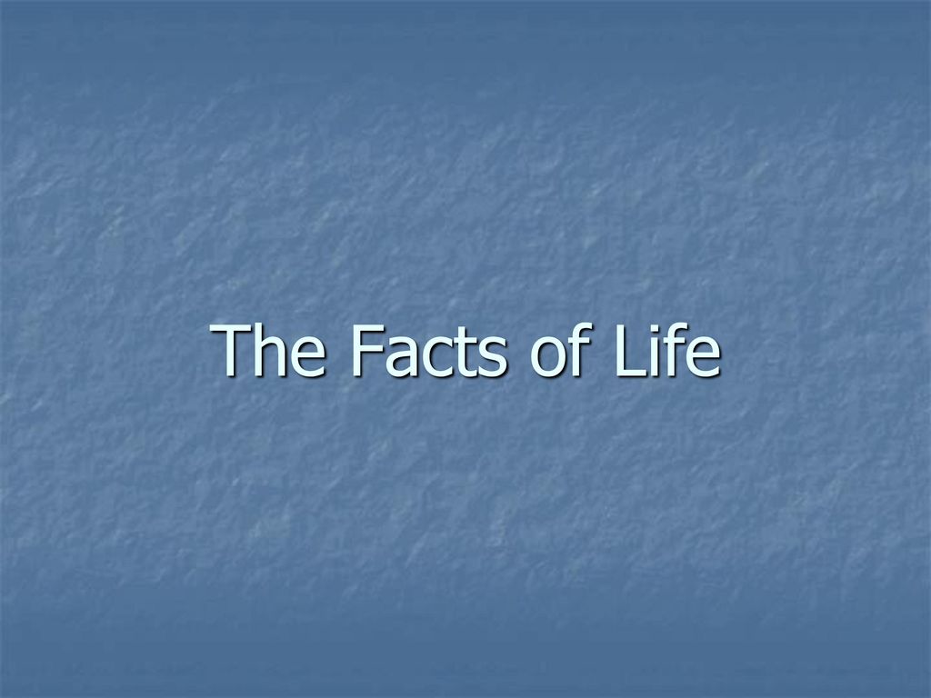 The Facts Of Life Ppt Download 