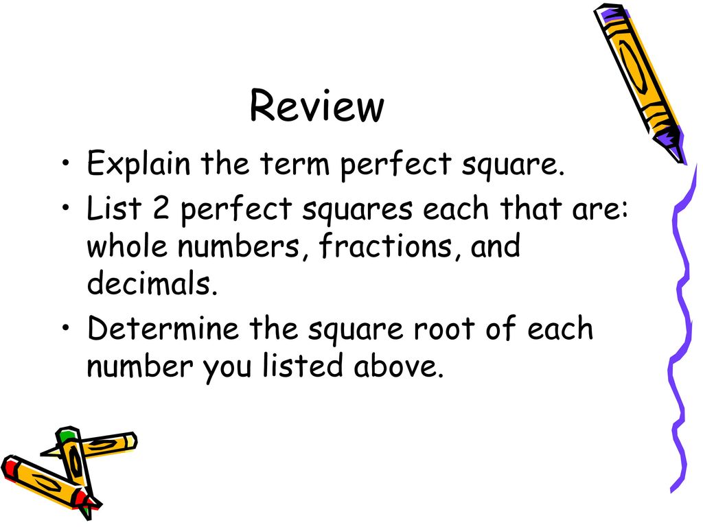 Review Explain The Term Perfect Square Ppt Download review-explain-the-term-perfect-square-ppt-download