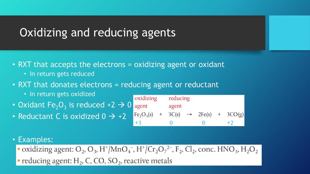 Topic 9: REDOX Topic 9.1: Redox (reduction-oxidation) reactions play a ...