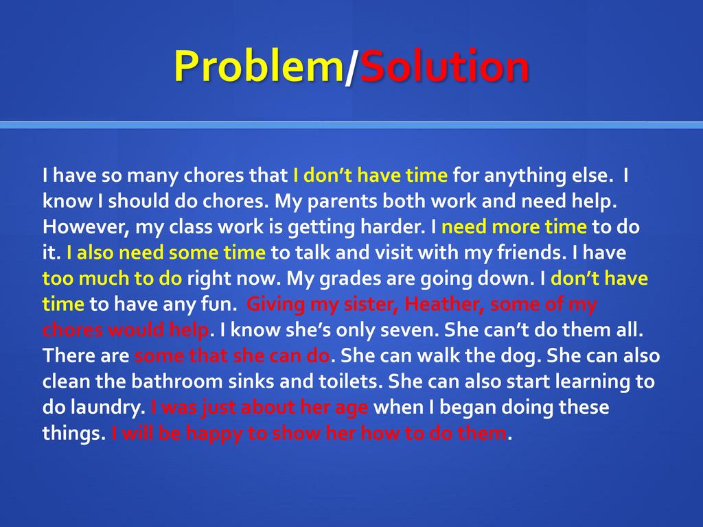 Problem Solution Short Paragraph Examples Problem Solution Short Paragraph Examples