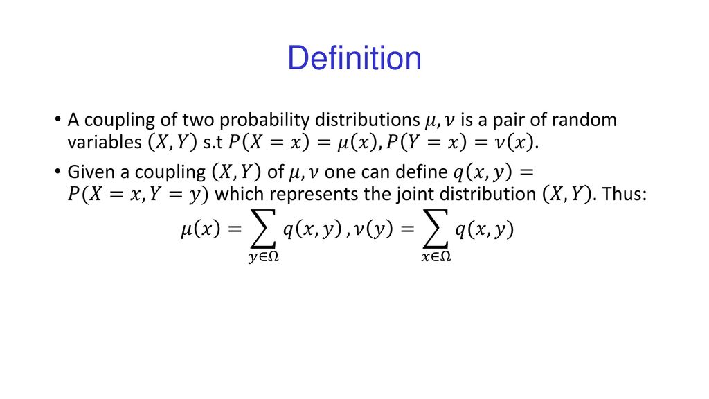 Markov Chains And Mixing Times Ppt Download