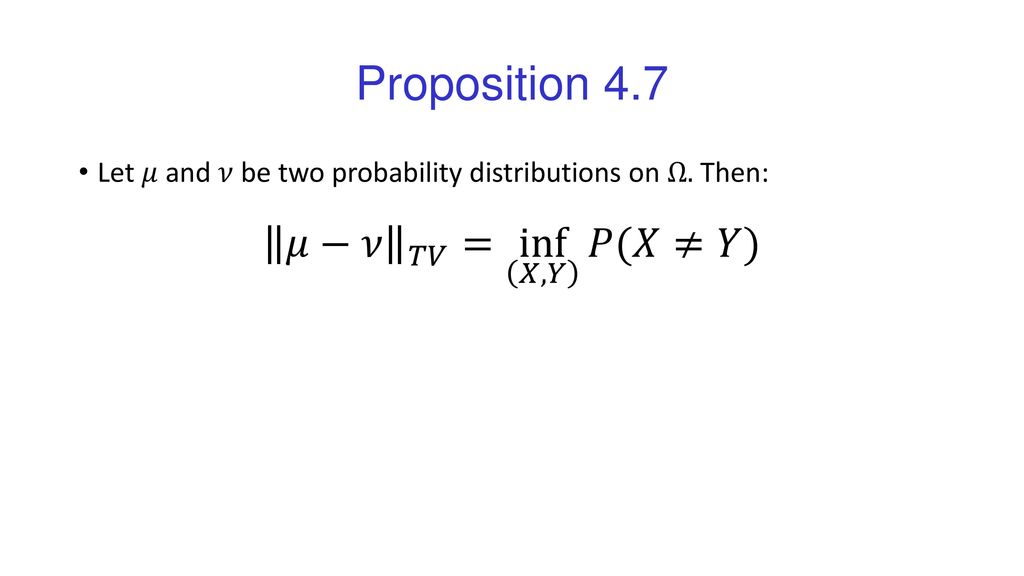 Markov Chains And Mixing Times Ppt Download