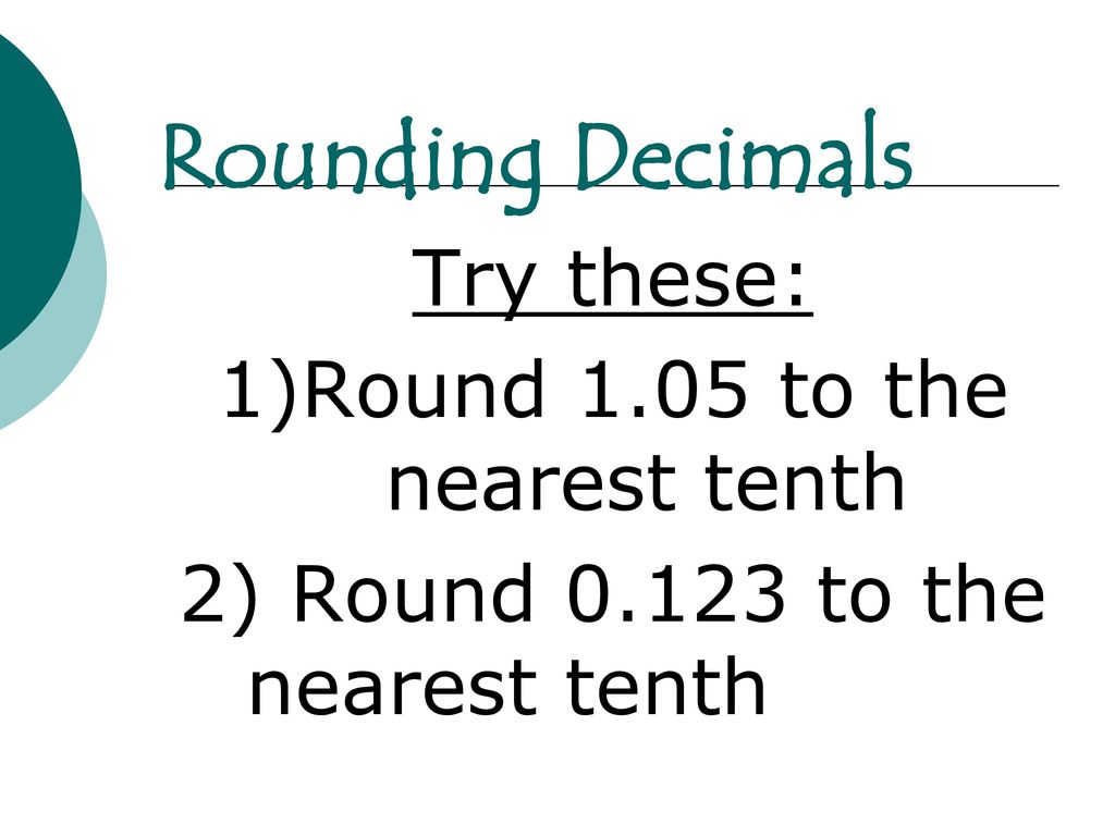 Comparing and rounding decimals ppt download