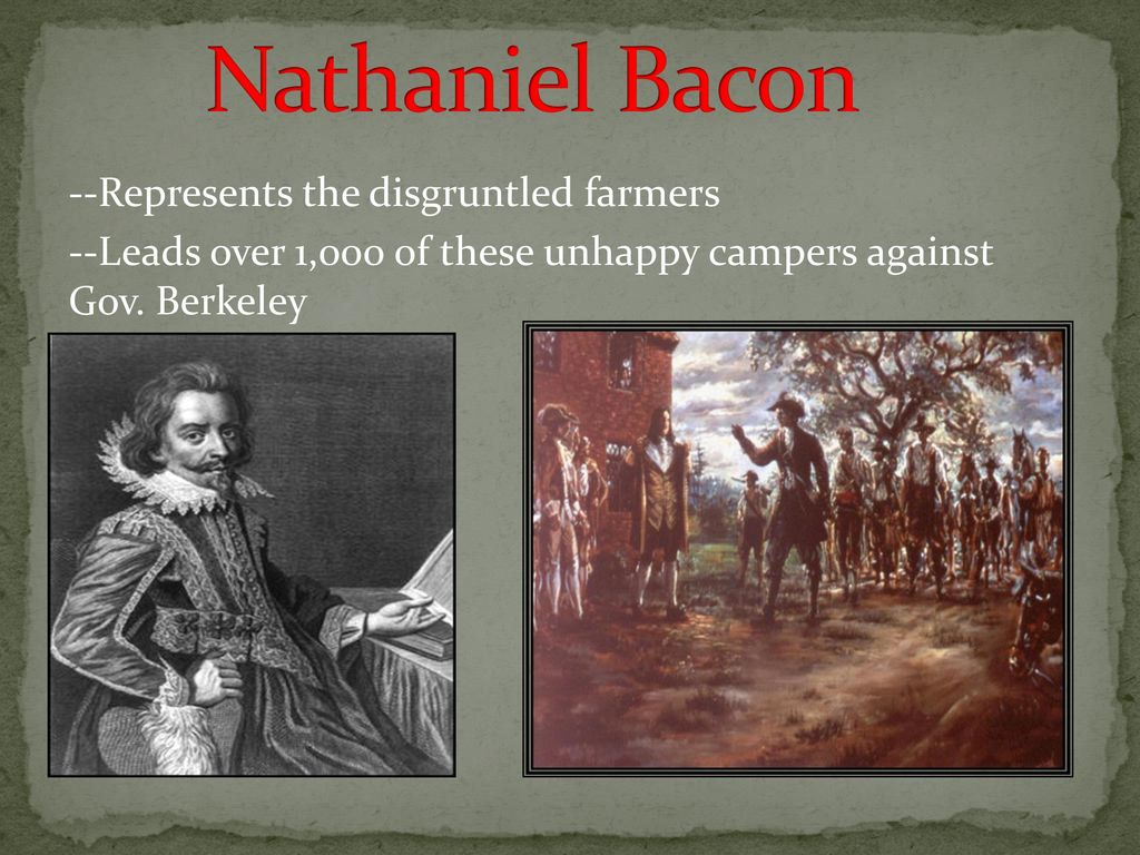 Bacon's Rebellion (or, “Why is Bacon so Angry?). - ppt download