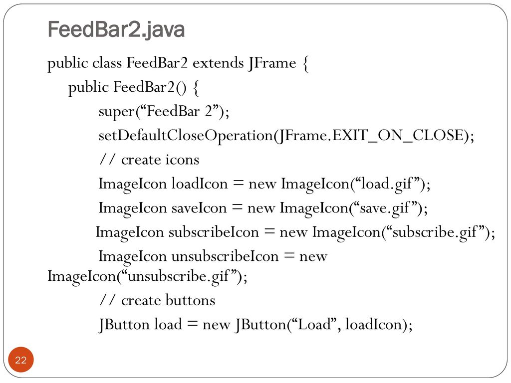 Building a Swing Interface - ppt download