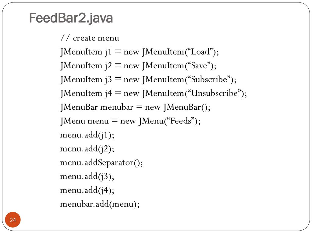 Building a Swing Interface - ppt download