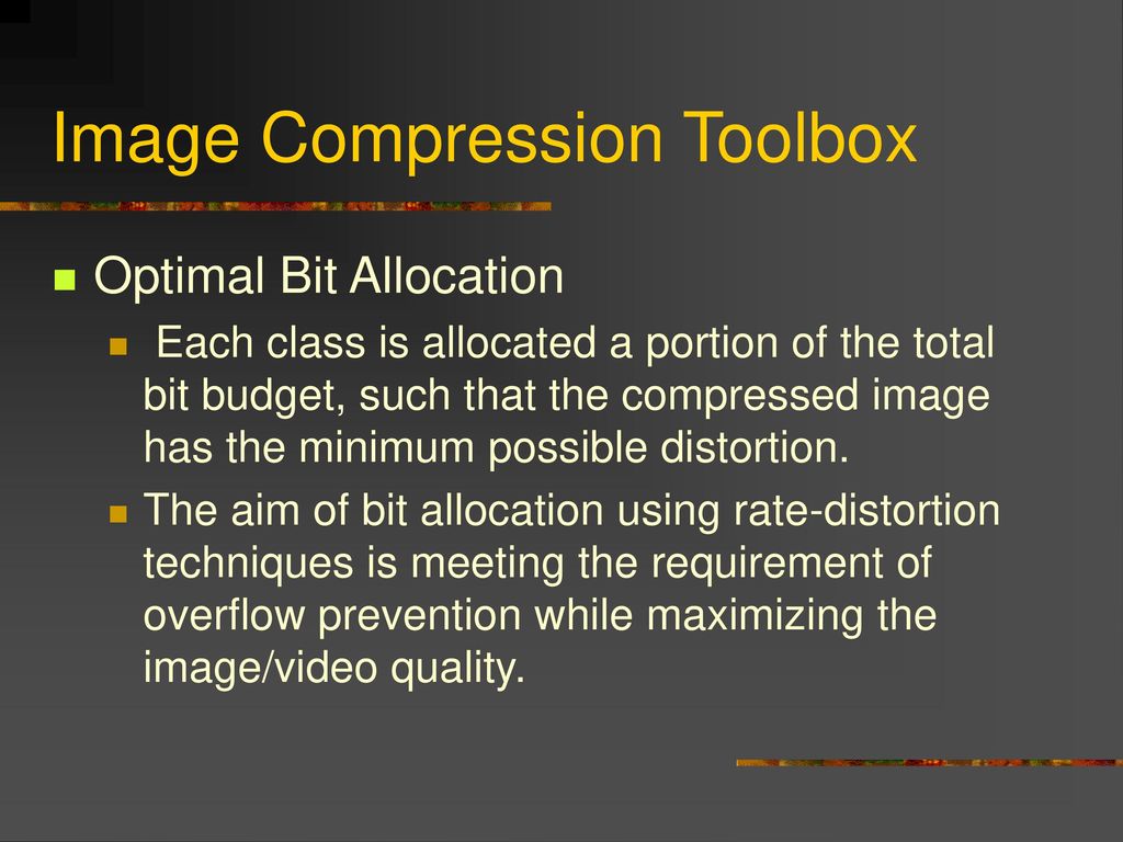 Image Compression Toolbox