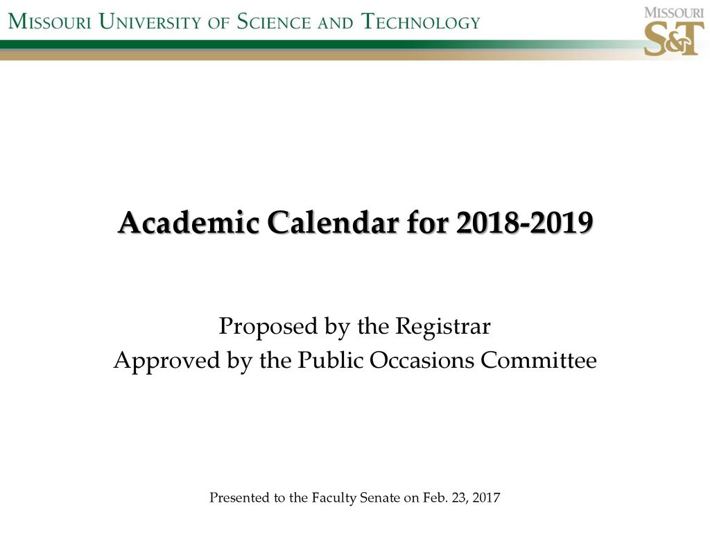 Faculty Senate Meeting February 23, ppt download