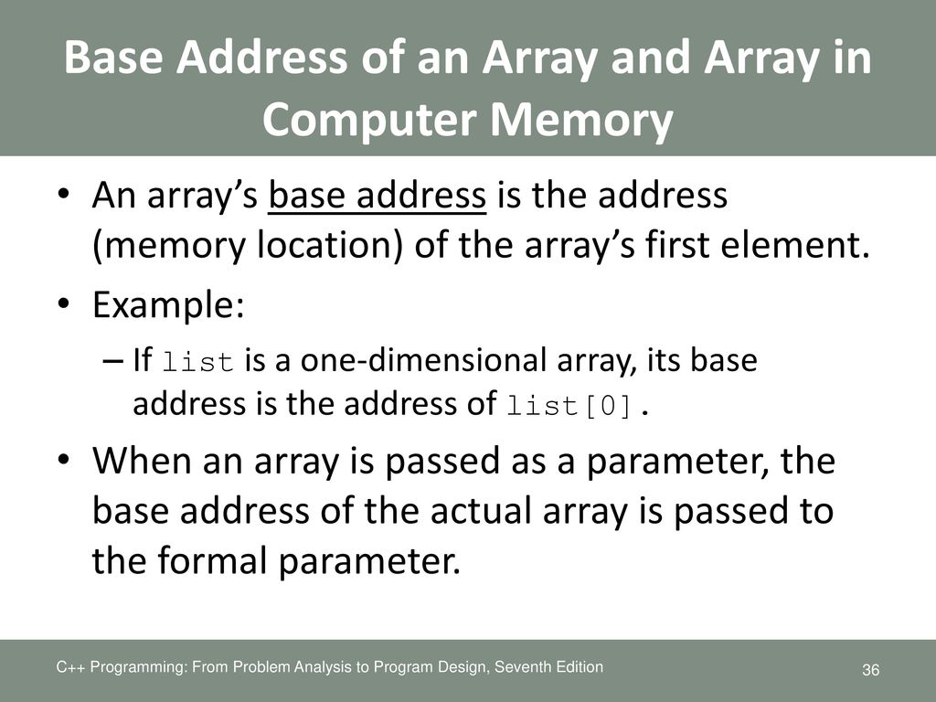 EGR 2261 Unit 9 One-dimensional Arrays - ppt download image.