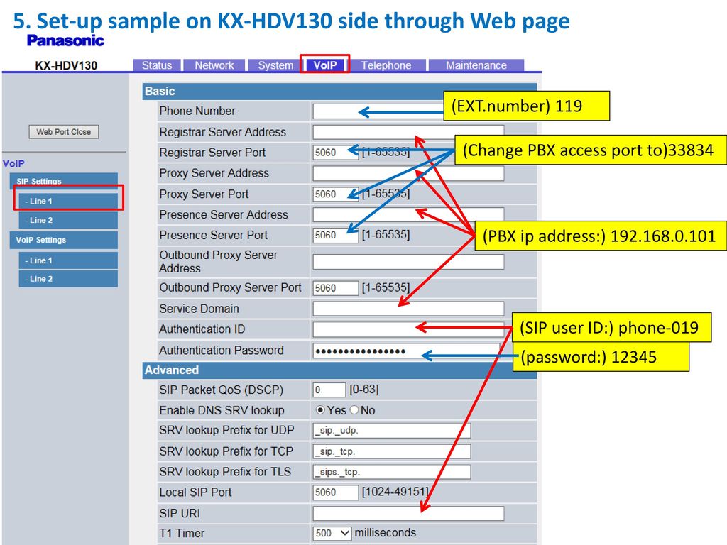 Connect(register) old KX-HDVxxx to HTS824(HTS32) by manual operation  (sample case: old KX-HDV130 that does not support automatic registration )  1st release: - ppt download