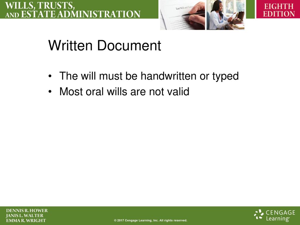 Wills validity requirements modification revocation and contests