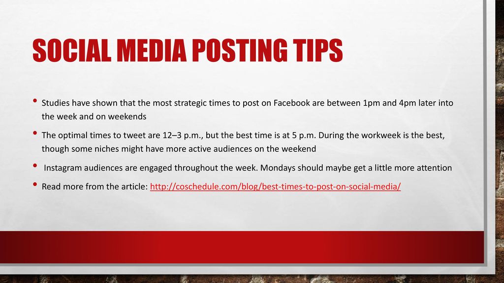 Social media Posting tips