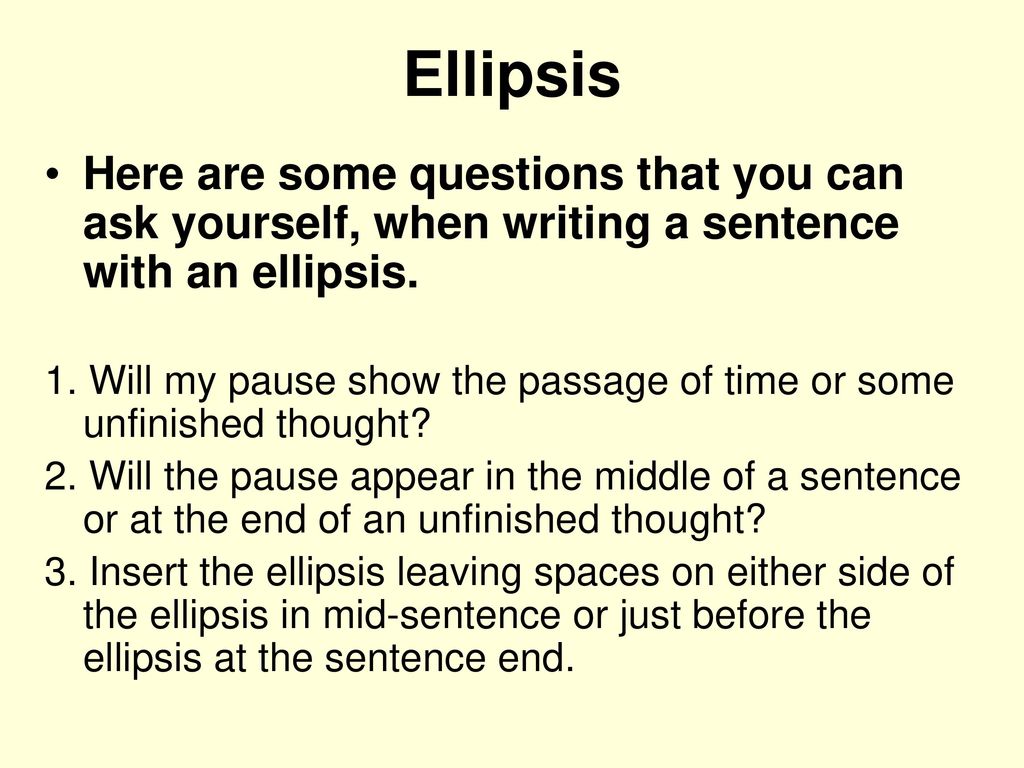 Commas, Ellipses, and Dashes - ppt download