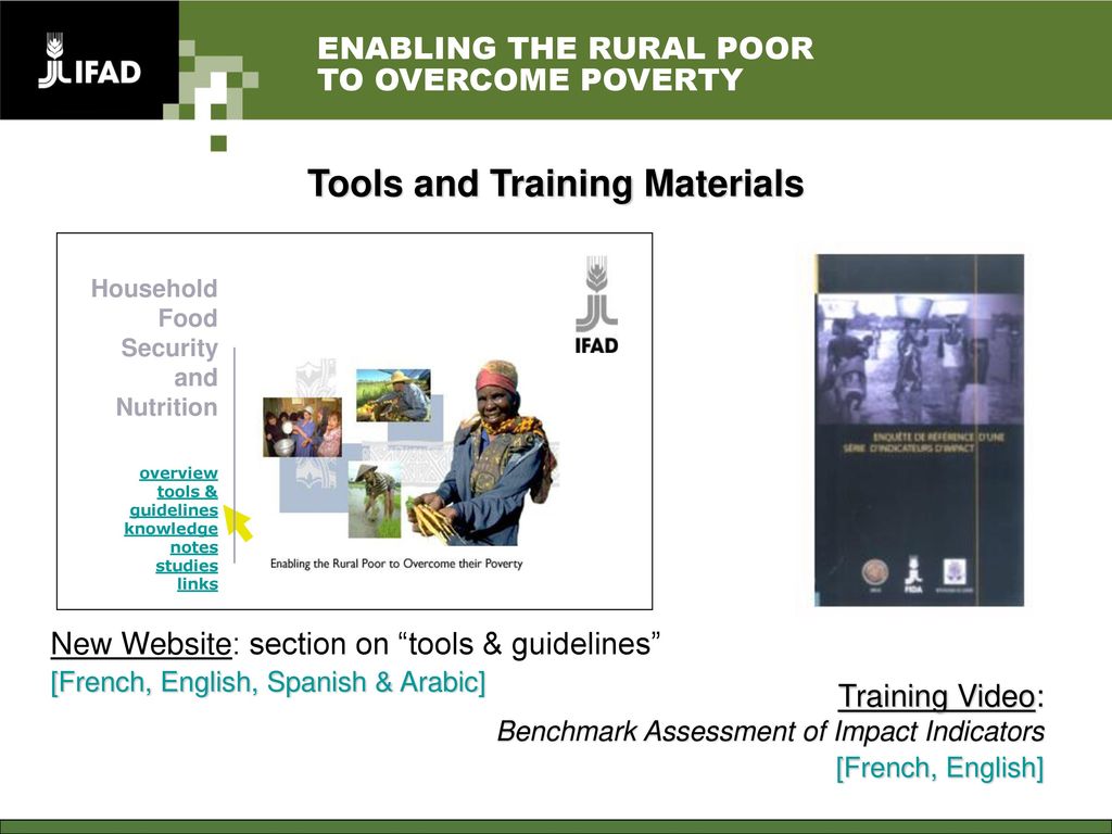 Tools and Training Materials