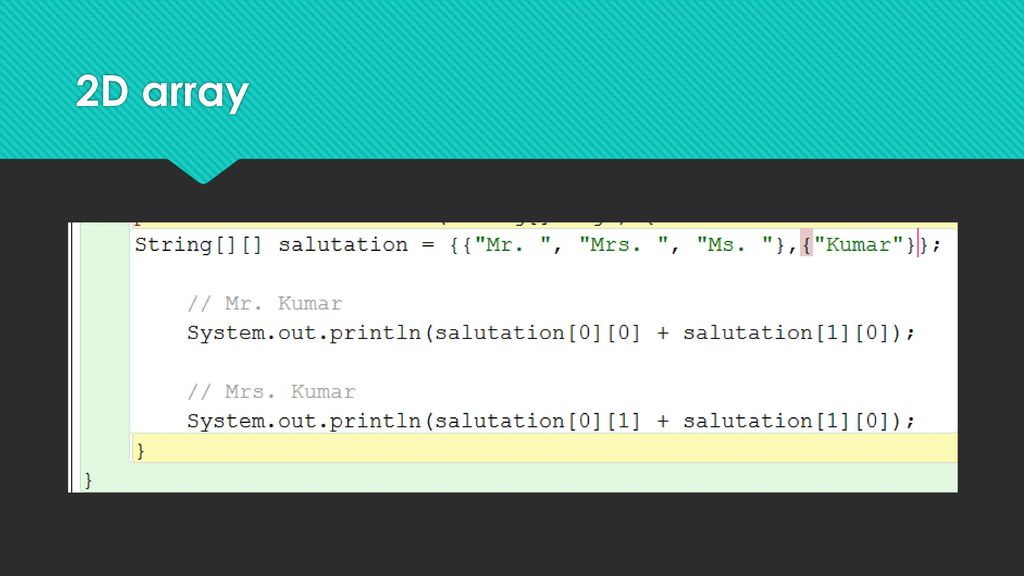 Arrays. - ppt download