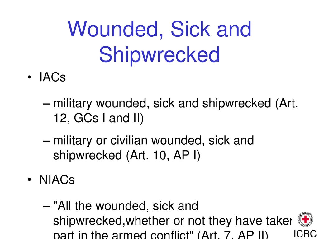 Wounded, Sick and Shipwrecked