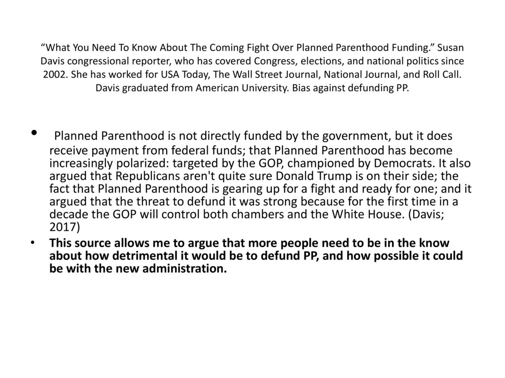 planned parenthood thesis statement