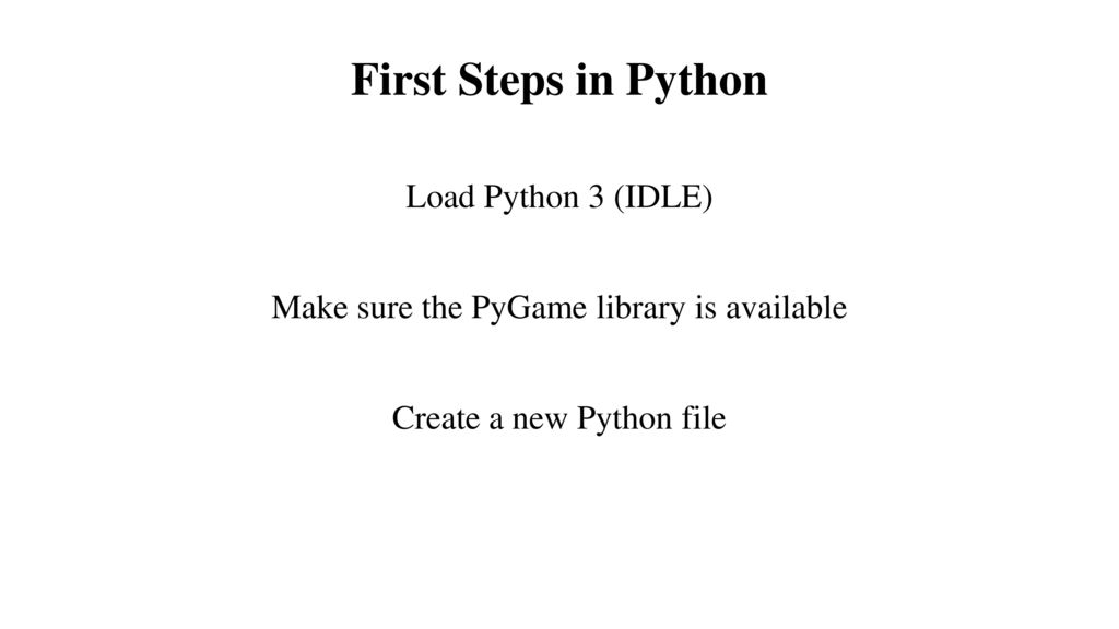 WITH PYGAME ON THE RASPBERRY PI - ppt download