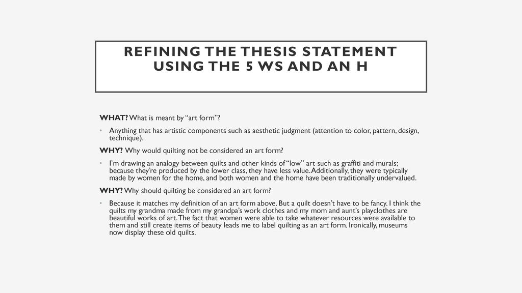 Thesis Statements Ppt Download