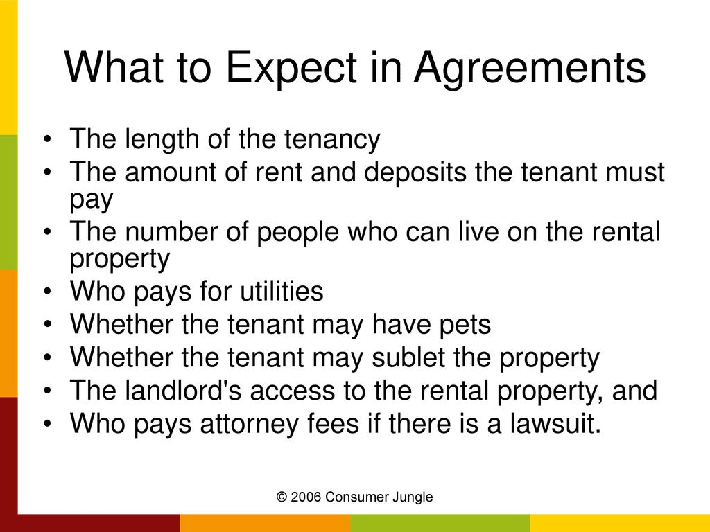 Landlord Tenant Law © 2006 Consumer Jungle. - Ppt Download