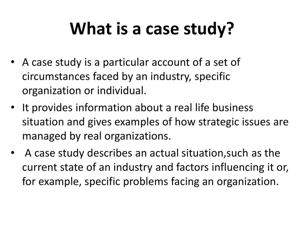 business case study sample