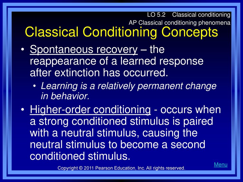 Classical Conditioning Concepts