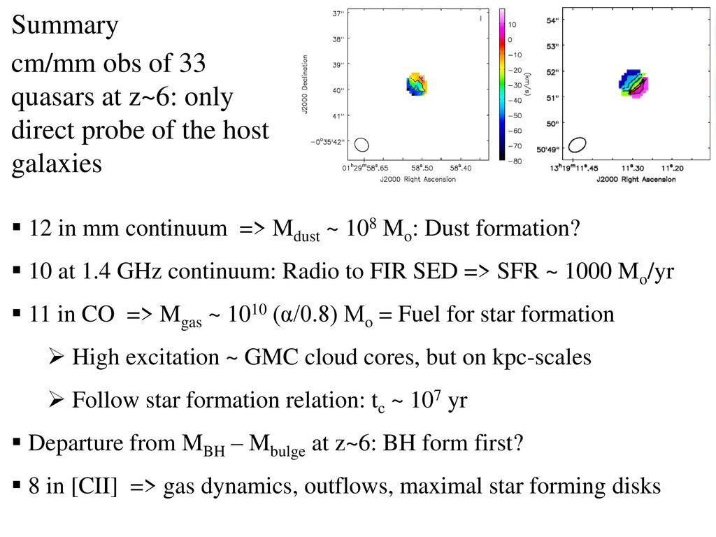 cm/mm obs of 33 quasars at z~6: only direct probe of the host galaxies