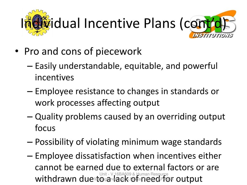Types of Incentive Plans - ppt download