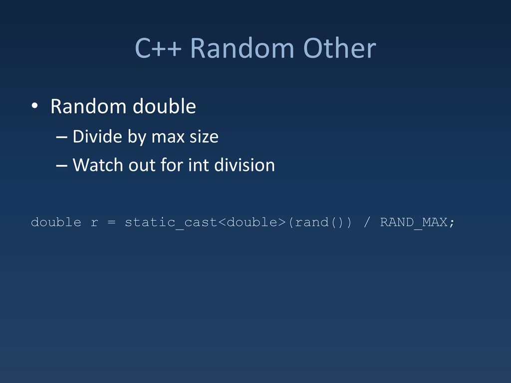 Why they aren't really random - ppt download