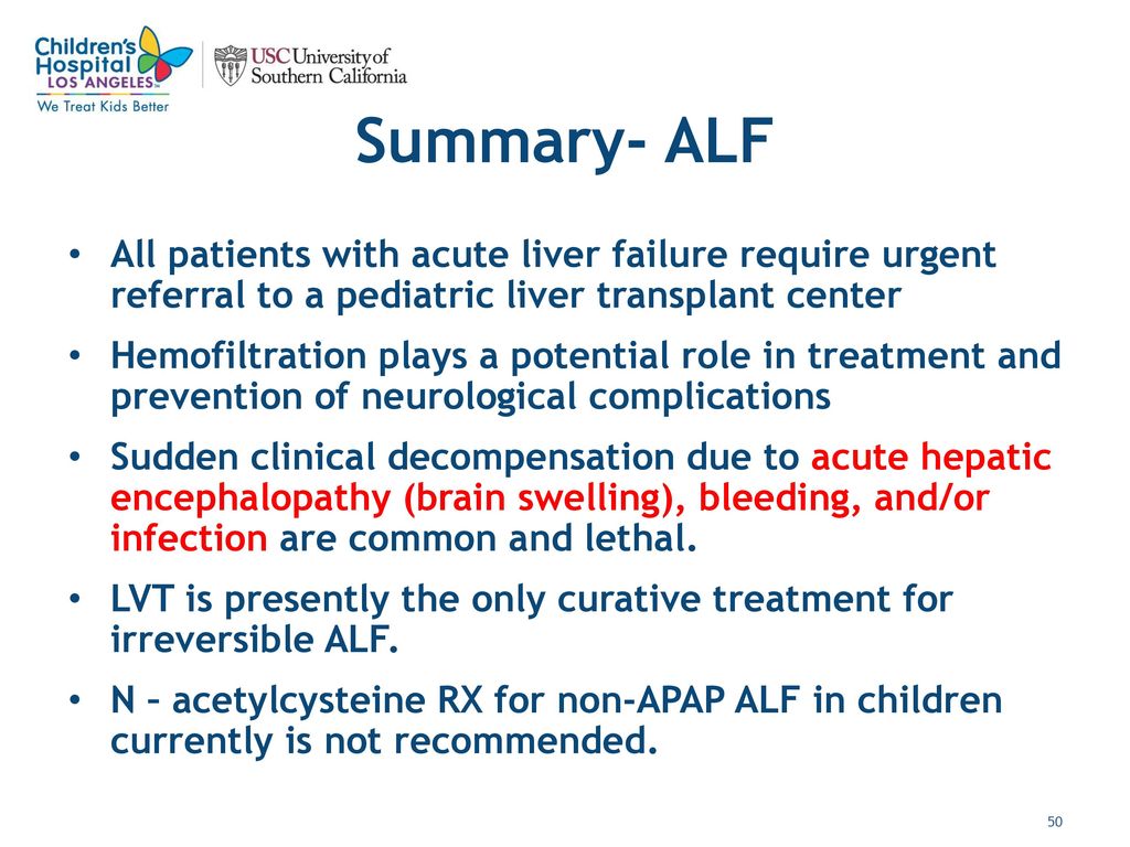 Acute Liver Failure (ALF) in Children Dan W - ppt download