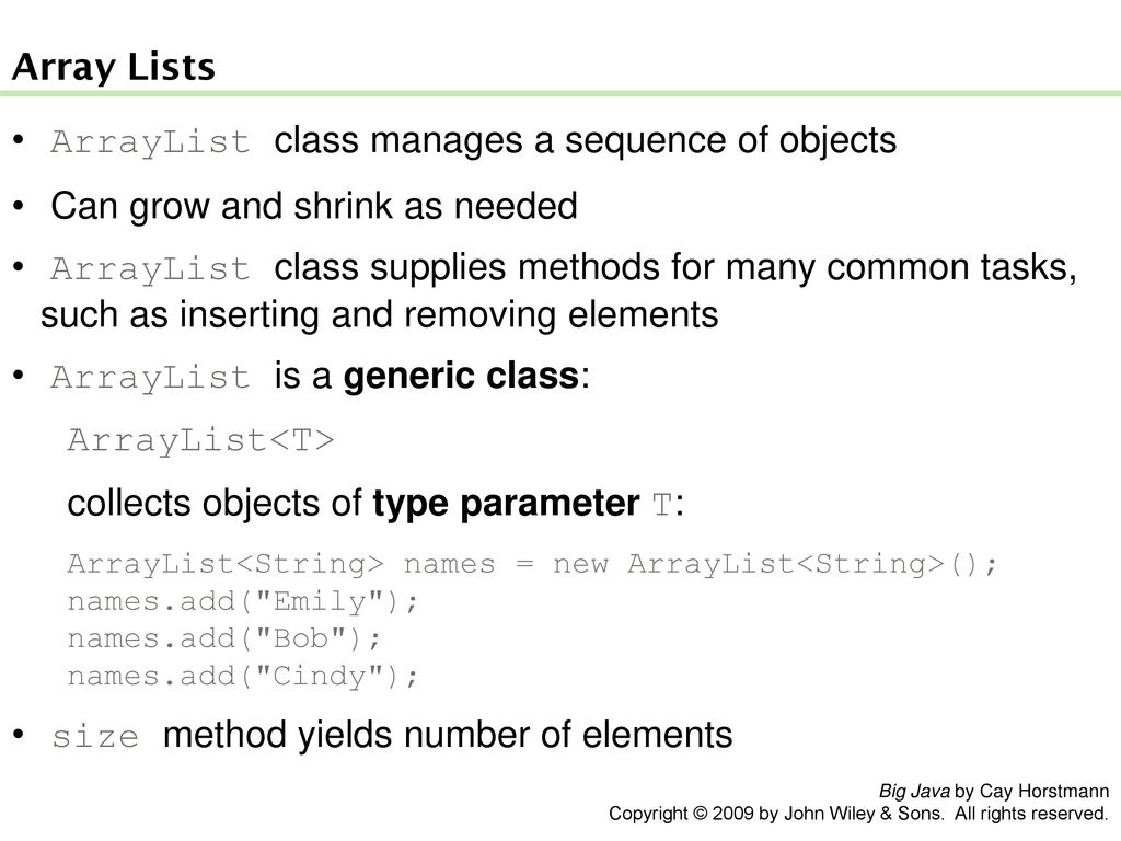 Chapter 7 – Arrays and Array Lists - ppt download