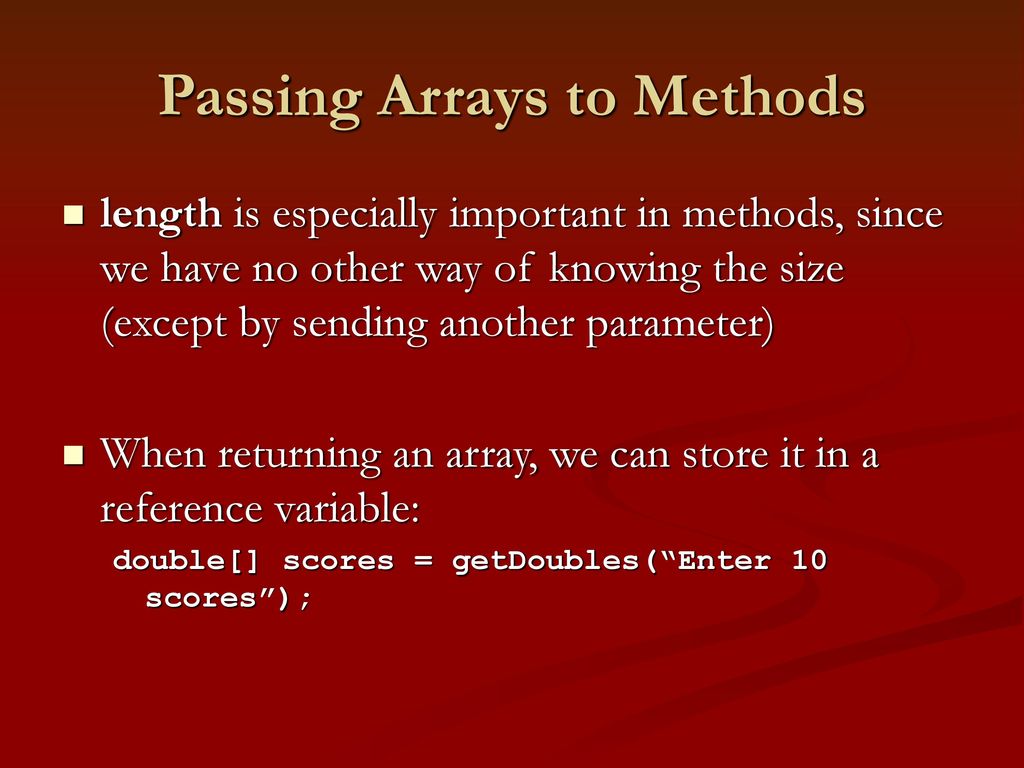 Chapter 8 - Arrays. - ppt download