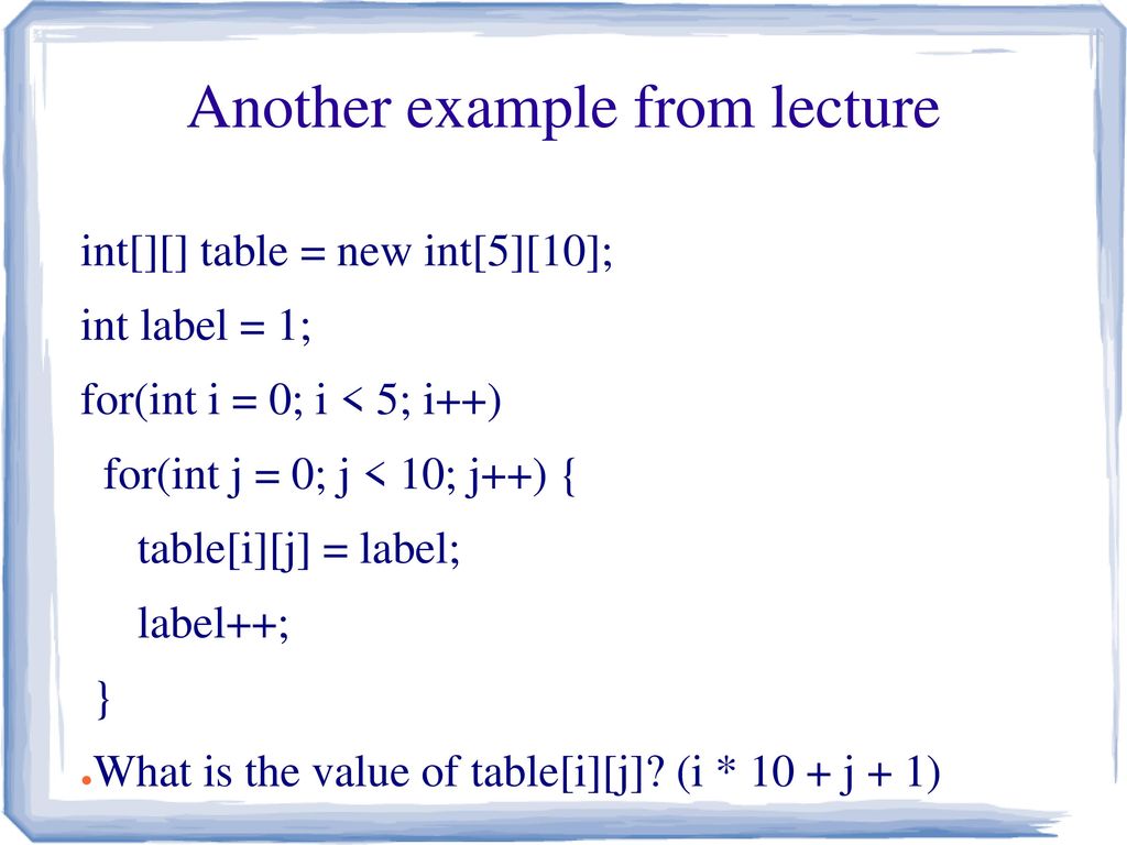 Arrays in 60 seconds err.. minutes - ppt download