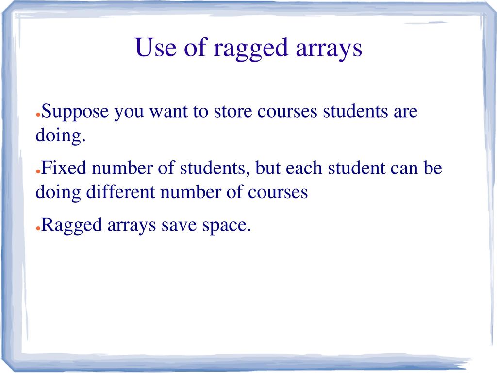 Arrays in 60 seconds err.. minutes - ppt download