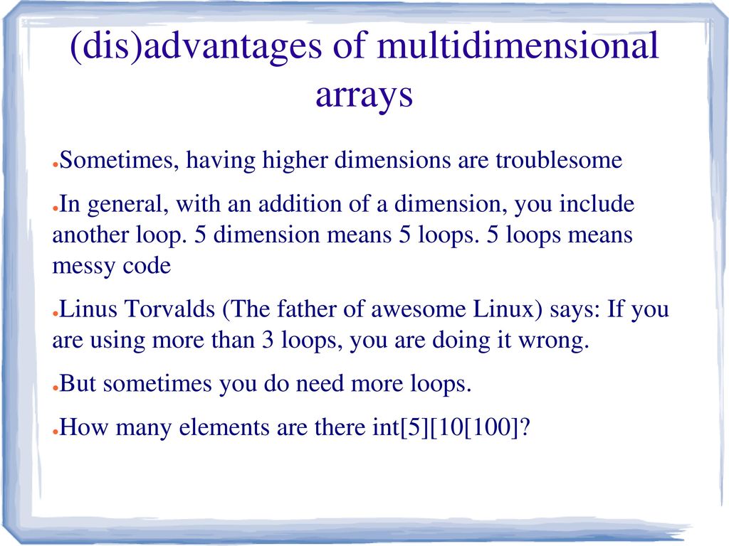 Arrays in 60 seconds err.. minutes - ppt download