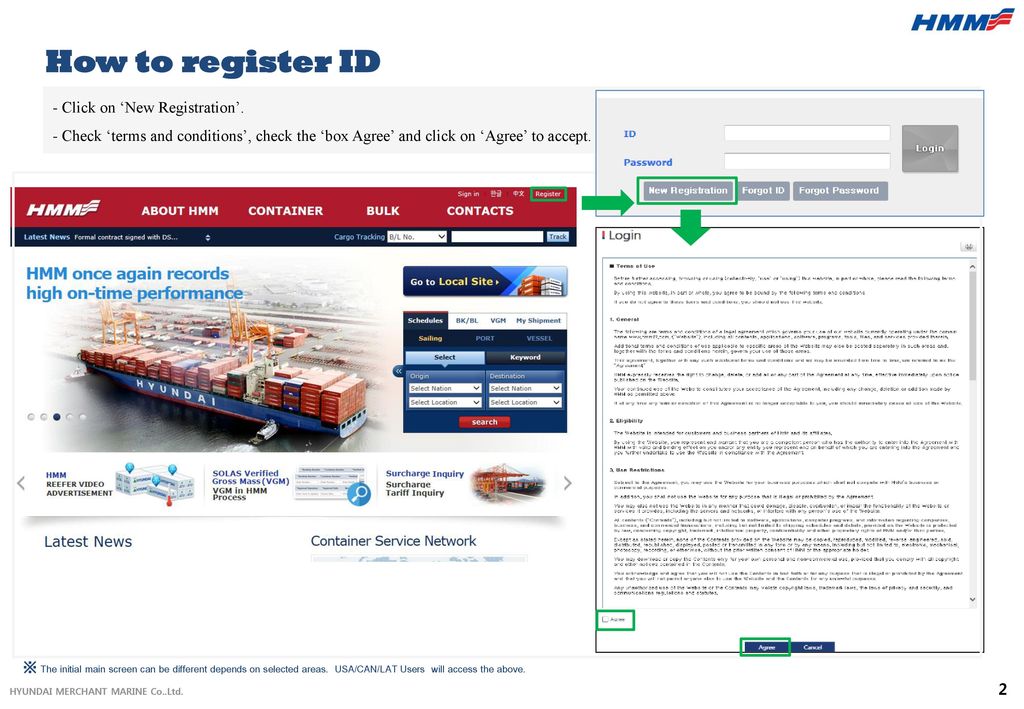 How to register ID - Click on ‘New Registration’.