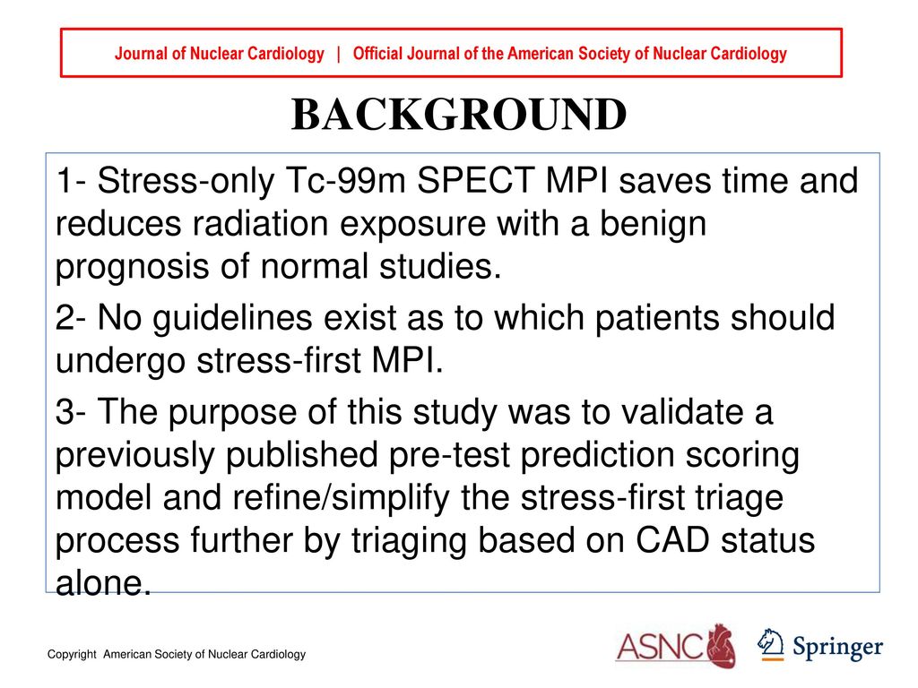 Journal of Nuclear Cardiology | Official Journal of the American Society of Nuclear Cardiology