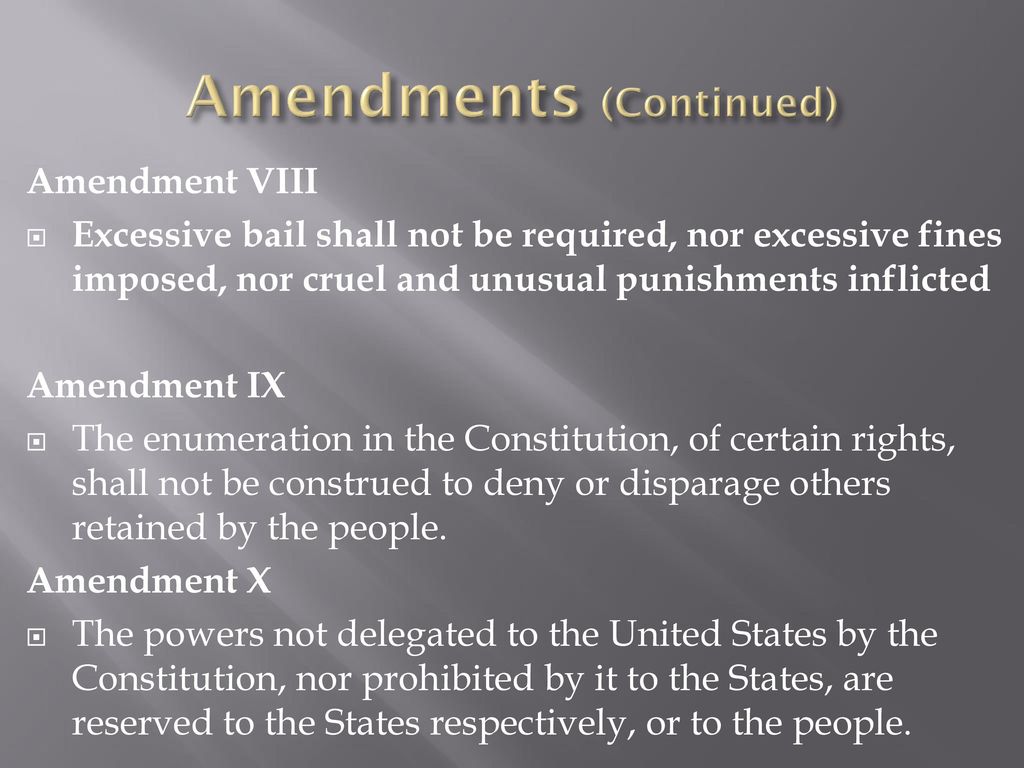 Bill of Rights: THE LIMITATIONS OF pOWER - ppt download