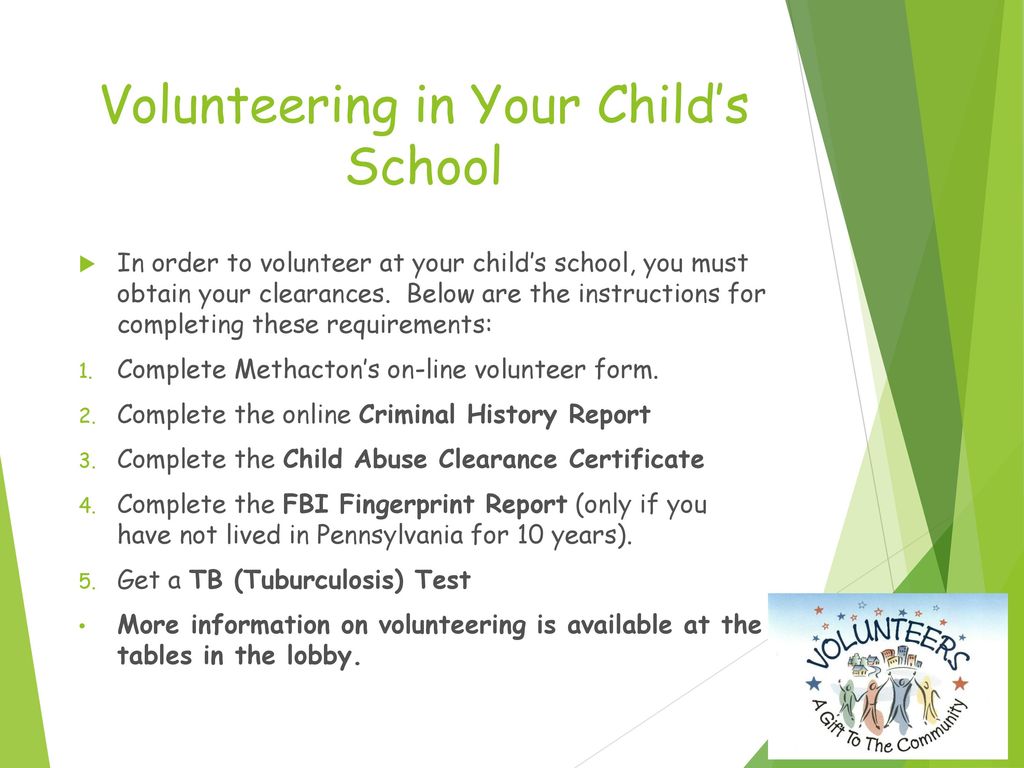 Volunteering in Your Child’s School