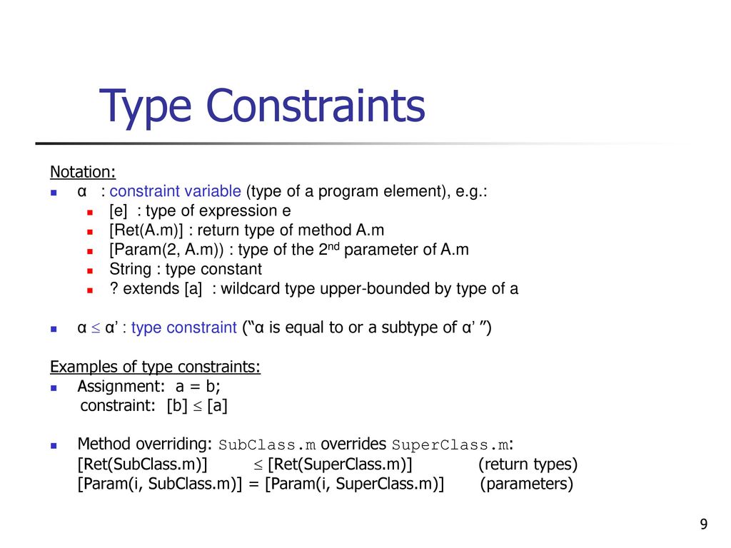 Refactoring for Parameterizing Java Classes - ppt download
