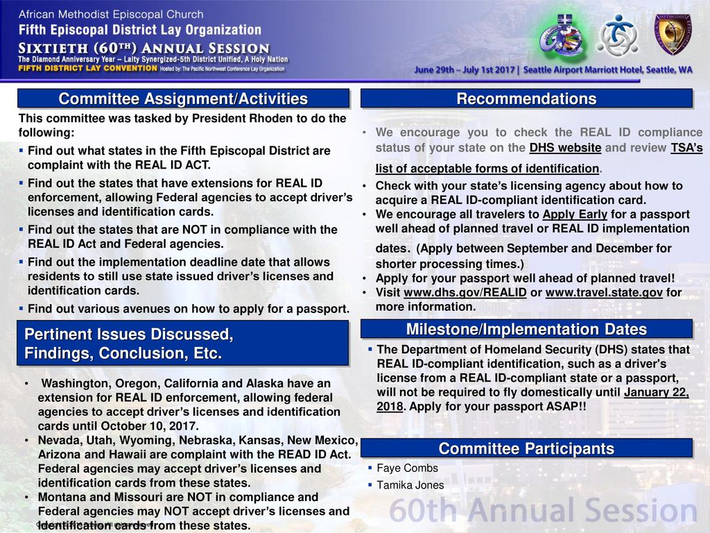 Acceptable Identification At The TSA Checkpoint Lay Initiative Update (Travel Preparedness) - ppt download