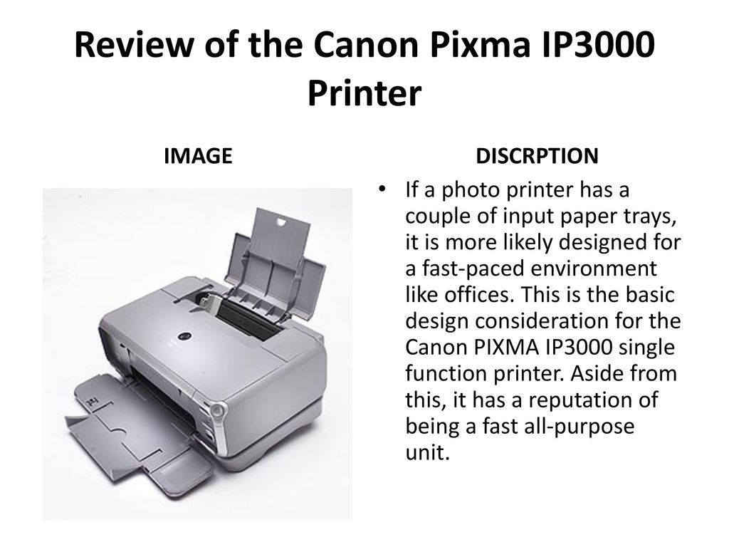 how to connect canon ip3000 printer to computer