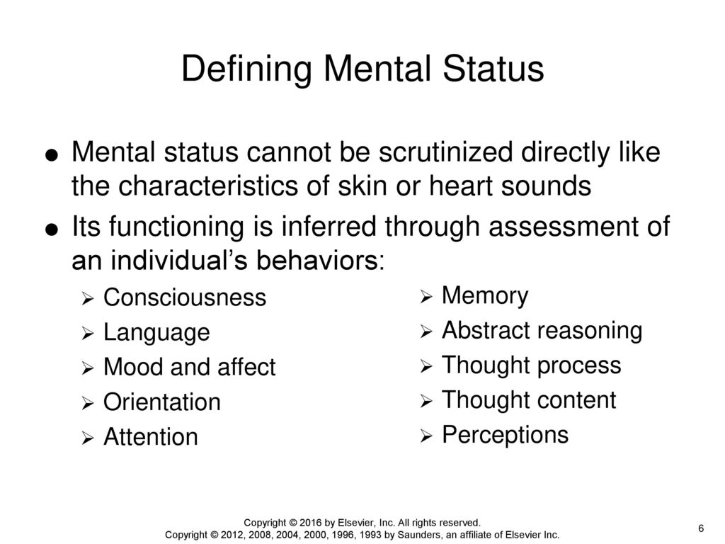 Mental Status Assessment ppt download