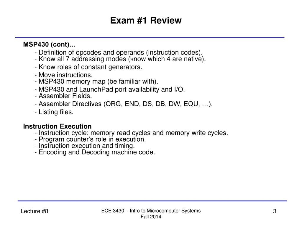 Ece 3430 intro to microcomputer systems ppt download